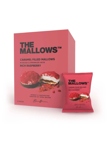 The Mallows - Marshmallow al Caramello e Cacao, spolverato di Lampone