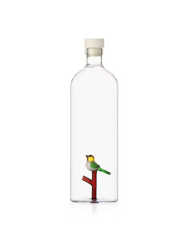 Ichendorf - Bottiglia con Uccellino in Vetro