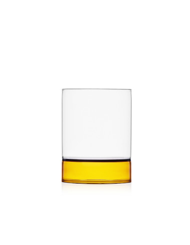 Ichendorf - Bicchiere Tumbler Trasparente e Ambra Bamboo