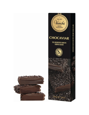 Venchi | Stecca Chocoviar | Cioccolato Extra Fondente 75%