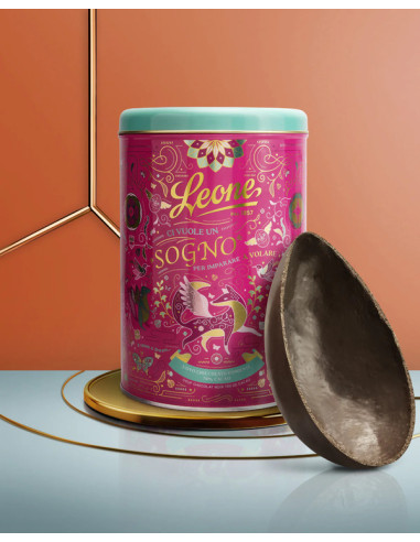 Uovo di Cioccolato Fondente - Latta Sogno | Leone