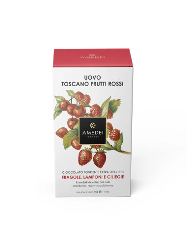 Amedei - Uovo Toscano Fondente Frutti Rossi 400g